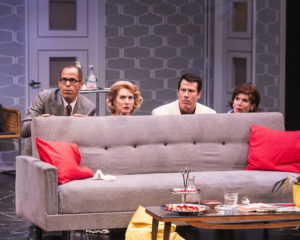 Joshua Wolf Coleman, Elyse Mirto, Jonathan Bray, and Jill Hill in A Flea in Her Ear. Photo by Craig Schwartz.
